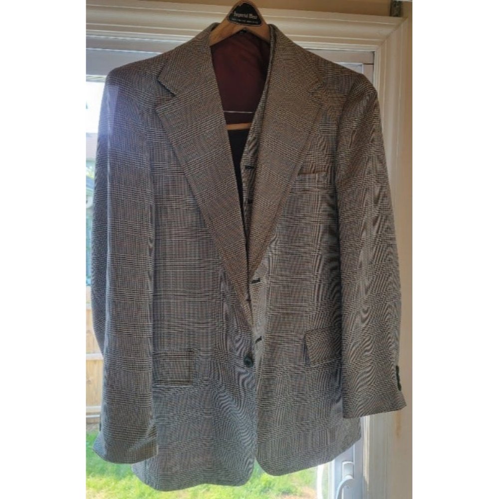 Striped Suit w/ Reversible Vest